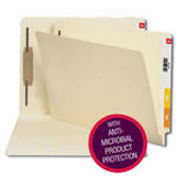 End Tab Fastener Folders with Antimicrobial